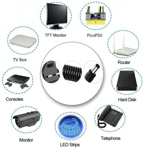 3M/5M/10M DC Power Supply Extension Cable 5V 9V 12V for CCTV Camera/DVR/PSU Lead - Picture 2 of 12