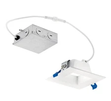 Kichler DLRC04S3090 LED Canless Recessed Light 4" Square Baffle - White