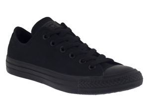 Scarpe Converse All star ox basse uomo donna nero in tessuto chiusura a  lacci | eBay