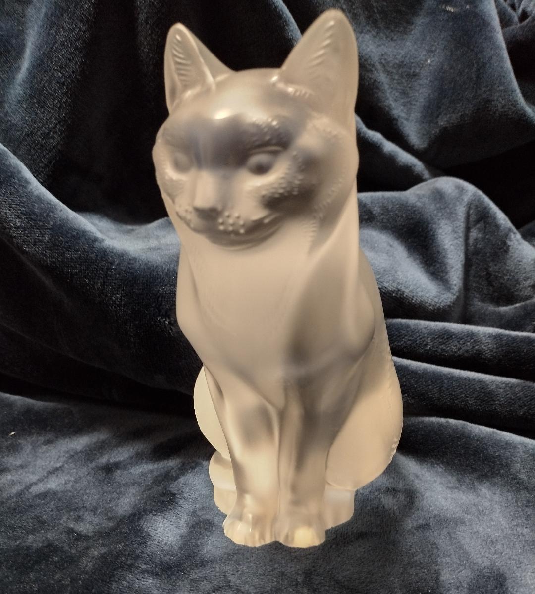 LALIQUE 猫のクリスタル彫刻 LALIQUE CATS | eBay