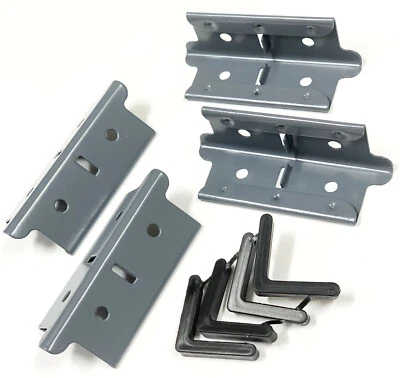 Edsal Muscle Rack Shelving Post Coupling Coupler Connector 4-Pack GRAY 4”x1.375”