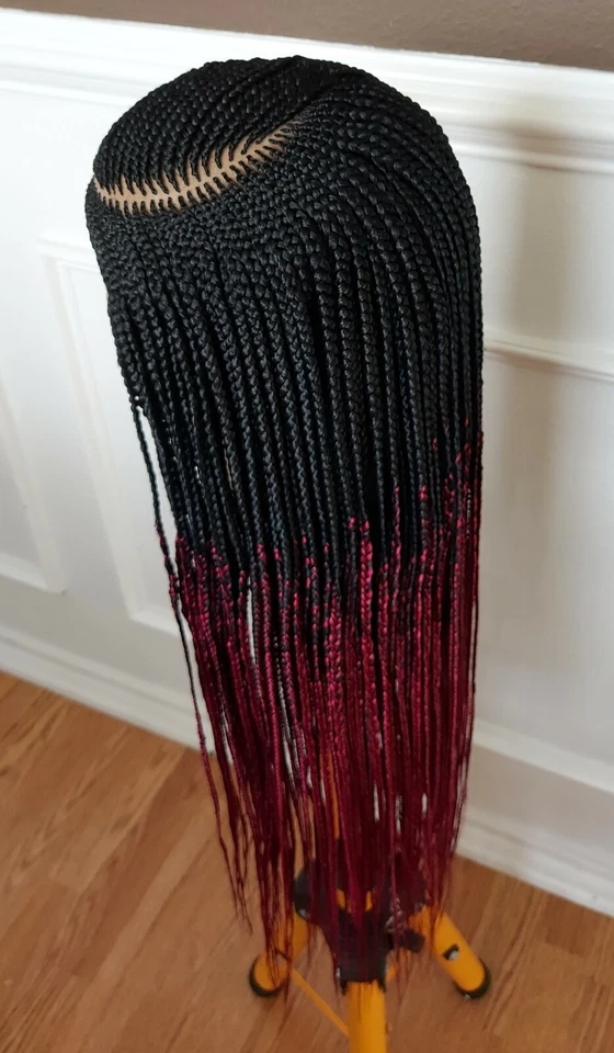 Натуральный вид вручную заплетенный парик, кукурузный плетеный парик для черных волос, Yessi. - Изображение 3 из 4