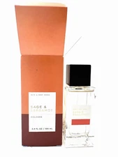 Bath & Body Works Men's Collection Cologne Spray Sage & Bergamot 3.4 oz NIB