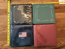 Creative Memories NEW 4 books 7x7 scrapbooks -sage, brick, blue, black