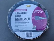 M-D Building Products 03110 1/2 in. Black Expandable Foam Platinum™ Weatherseal