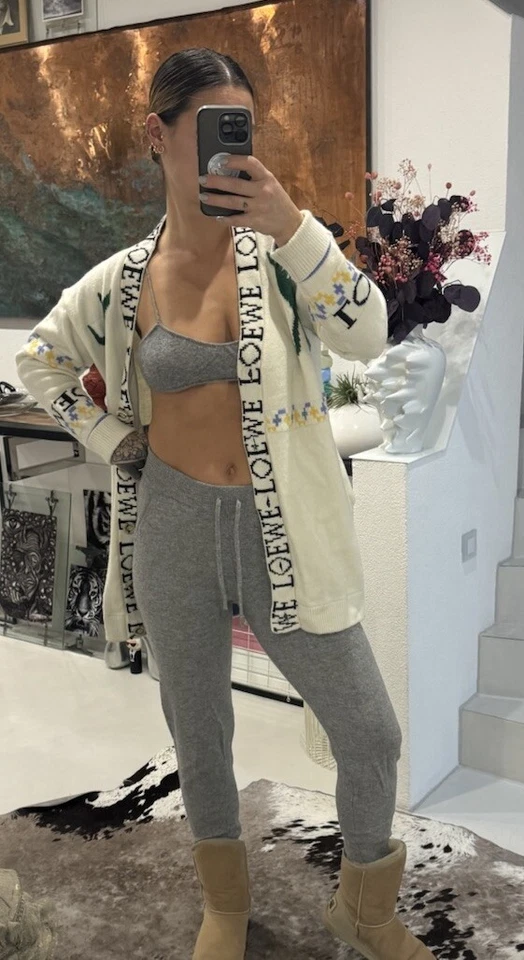 Hose 100% Kaschmir Cashmere Loulou Joggpants Lounge Cos Max Studio Mara Strick - Bild 2 von 4