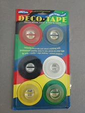 2002 Chartpak Deco Tape Decorative Vinyl Artists Tape Shiny Bright Colors Glossy