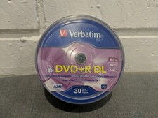 Verbatim DVD R DL 8.5GB 8X Branded 30-Pack Spindle 96542