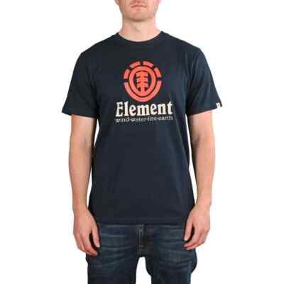 T-Shirt Element Vertical S/S - Eclipse Marineblau