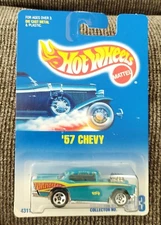 1991 Hot Wheels 1957 Chevy Belair Hardtop #213 5sp Wheels 