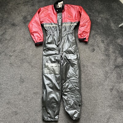Rukka Motorcycle Overalls Waterproof Rain Suit Barry Sheene Red