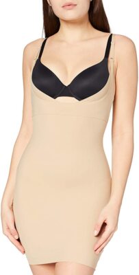 Maidenform Nude Take Inches Off Wear Own Bra Shapewear Slip FL2541 Large $63 NWT