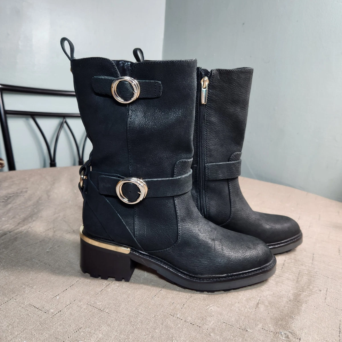 Vince Camuto Women s Size 6.5 M Black Leather Buckle Kerivini