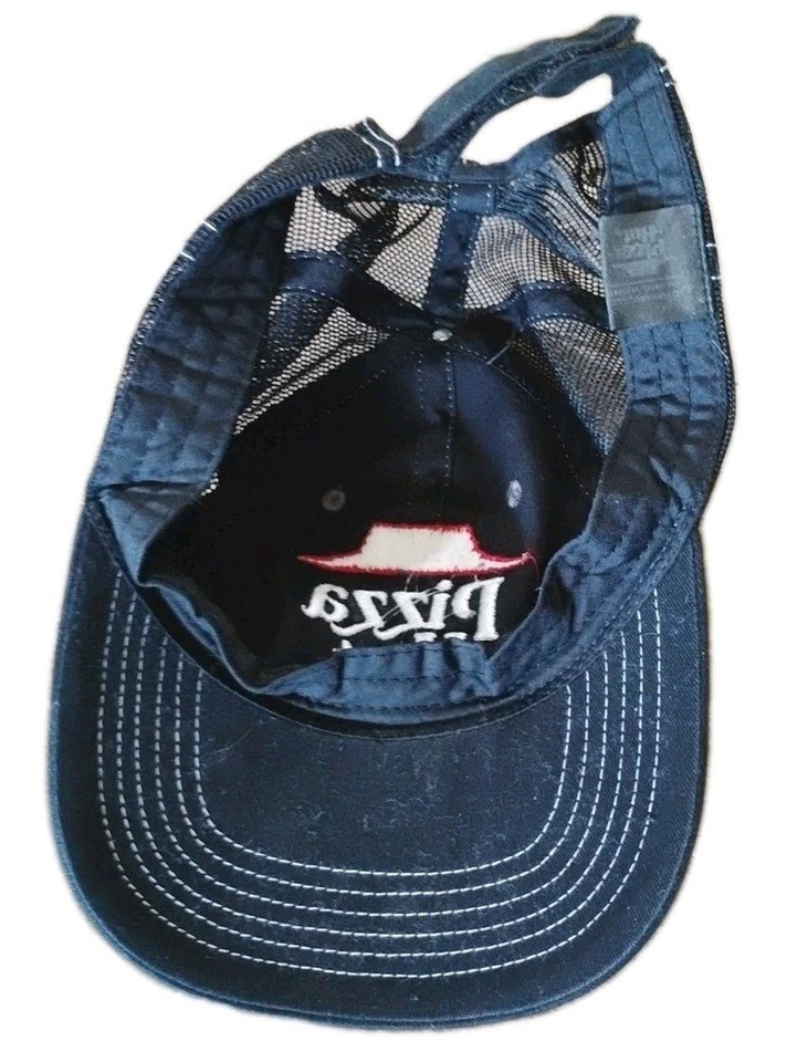 Pizza Hut Trucker Hat Black Gray Mesh Snapback Adjustable Employee Uniform Cap - Image 3 of 4