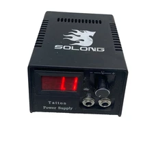 Solong Tattoo Power Supply P142-2 Digital Display with Foot Pedal