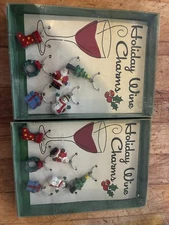 Vintage(?) Holiday Wine Charms. No Date Has To when They Were Distributed.