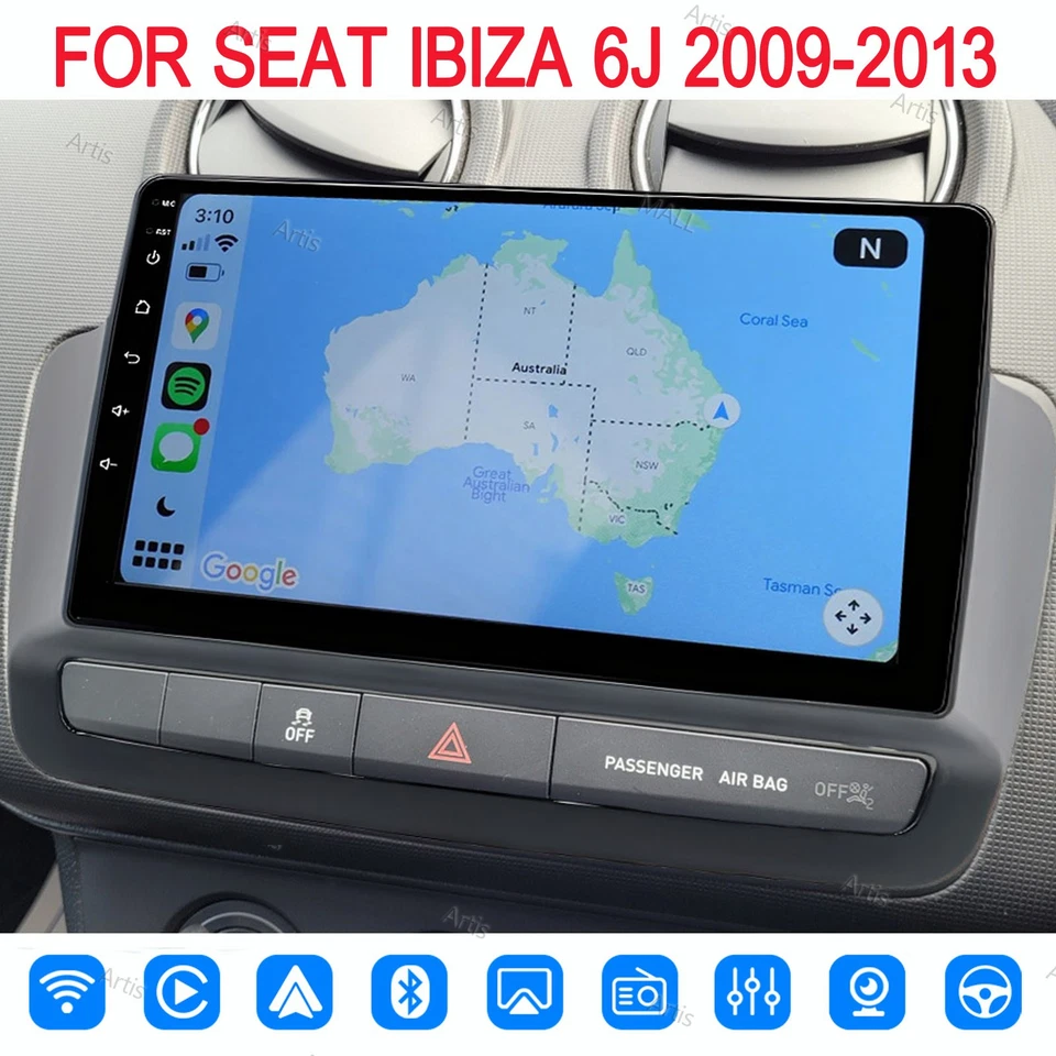 AUTOPARTS-CHYO 64G Car Stereo Radio For SEAT IBIZA 6J 2009-2013 Carplay Android14 GPS Wifi Navi