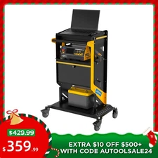 Rolling Tool Cart Mechanic Storage Trolley For ECU Reprogramming Power Supply