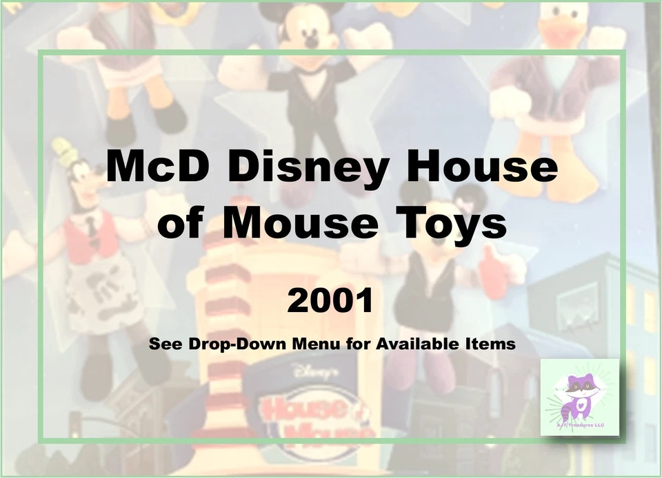 McDonald's 2001 Disney House of Mouse Plush Toys-Pick! - Image 1 of 1