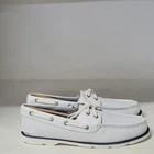 Sperry Leeward 2-Eye Perf White Mens Size 10.5M