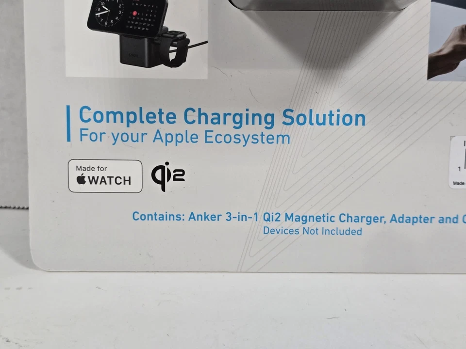 Anker MagGo 3-in-1 Cube Charging Station with Qi2 for iPhone Airpod Apple Watch - Image 2 of 4