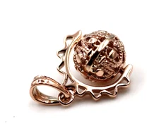 Kaedesigns Genuine 9ct 9k 375 Rose Gold Filigree 10mm Ball Pendant