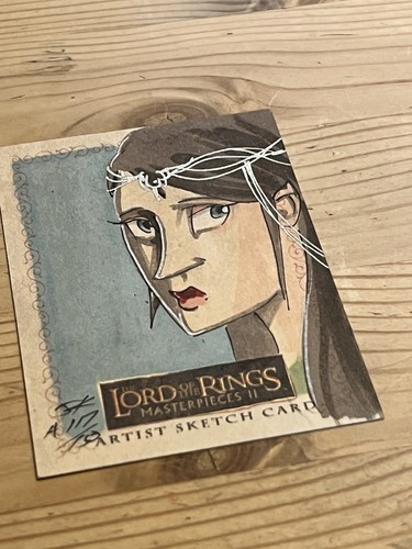 Rare-Topps-Lord Of The Rings Masterpieces II-Sketch Card-Jim Kyle- 117/150 - Picture 2 of 7