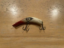 VTG Kautzky Lazy Ike 3 Red White Bait Lure Fishing Tackle