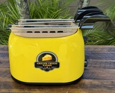 Smart Planet Grilled Cheese Toaster GCN-1ST Yellow w/ 2 Sandwich Cages 650W