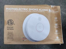Hardwired Interconnected Smoke Detectors,Photoelectric Smoke Alarm (8pcs)
