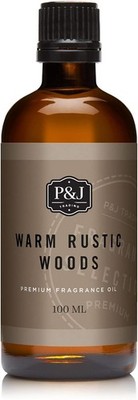 P&J Trading - Warm Rustic Woods Scented Oil 100ml - Fragrance Oil for Candle Mak