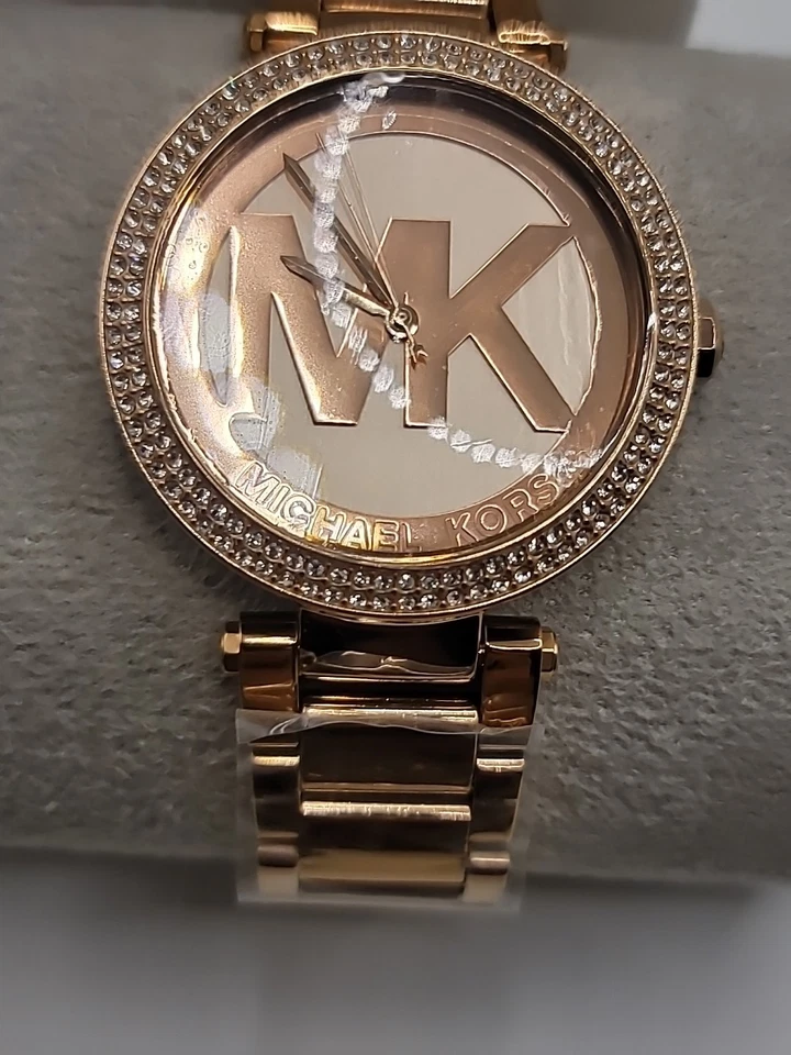 Новые модные женские часы Michael Kors MK5865 Parker 39 мм розовое золото логотип MK циферблат - Изображение 2 из 3