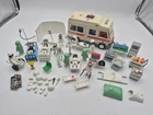 Vtg Playmobil 3456 Ambulance & Hospital Playset 1985 & 1976 SEE PICTURES