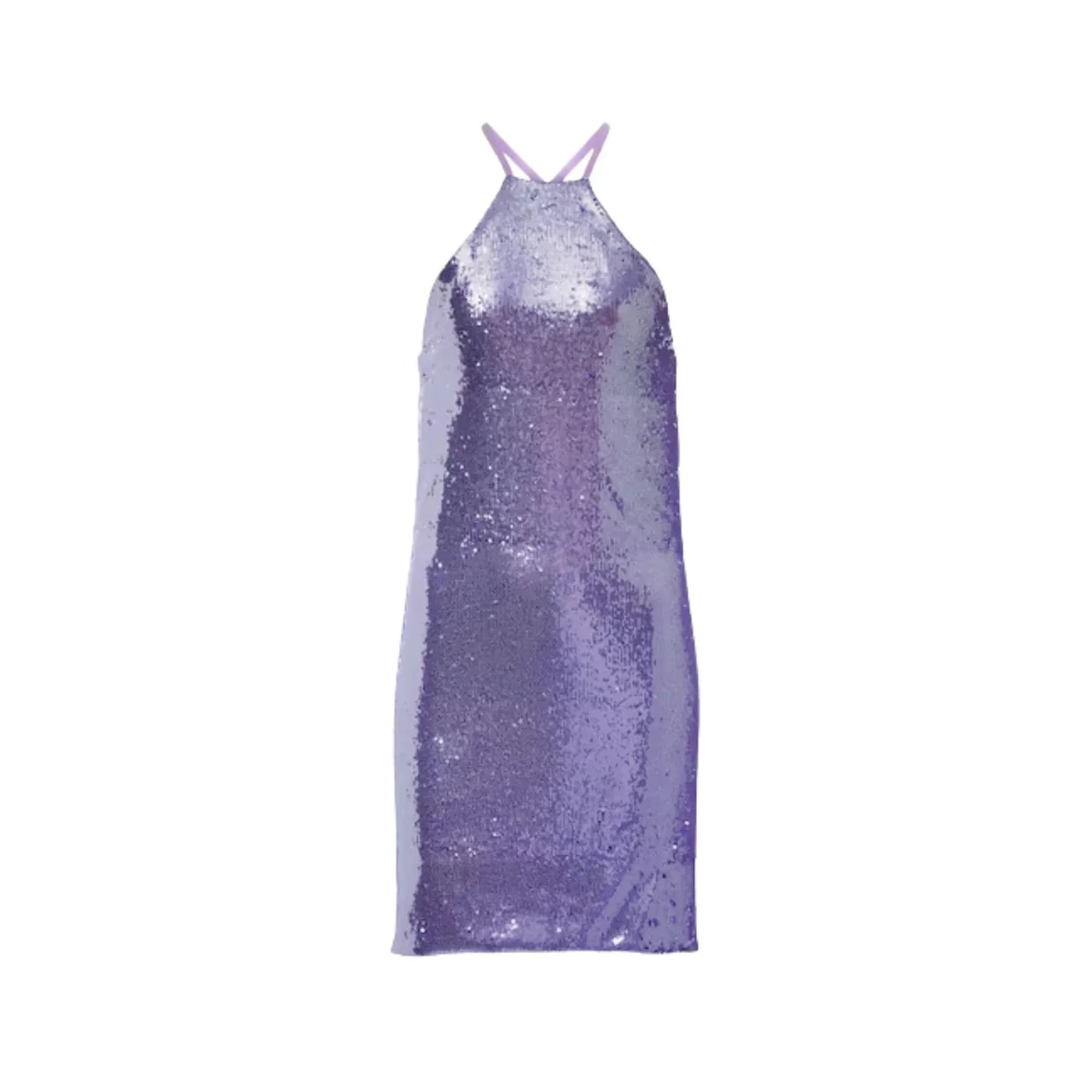 sachin and babi light blue dress Women's Amethyst Halterneck sequined mini dress