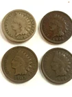 Lot of (4) Indian Head Pennies ( 1862/1899/1903/1904) Actual Coin Pictured