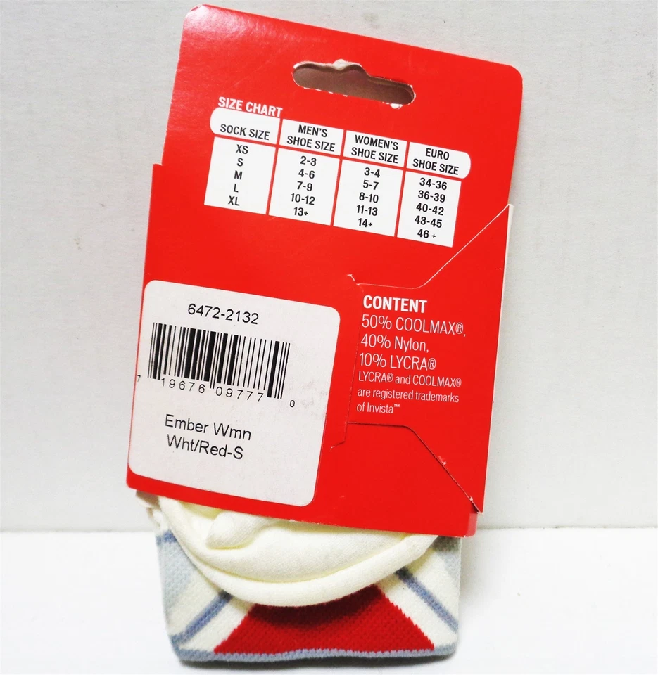 Calcetines para mujer Specialized 6472-2132 Ember blancos/rojos/grises talla pequeña Foto 2 de 3