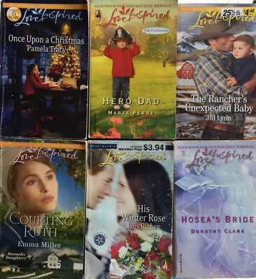 Harlequin Love Inspired Romance Novels  Heartwarming Paperback Books Lot of 6