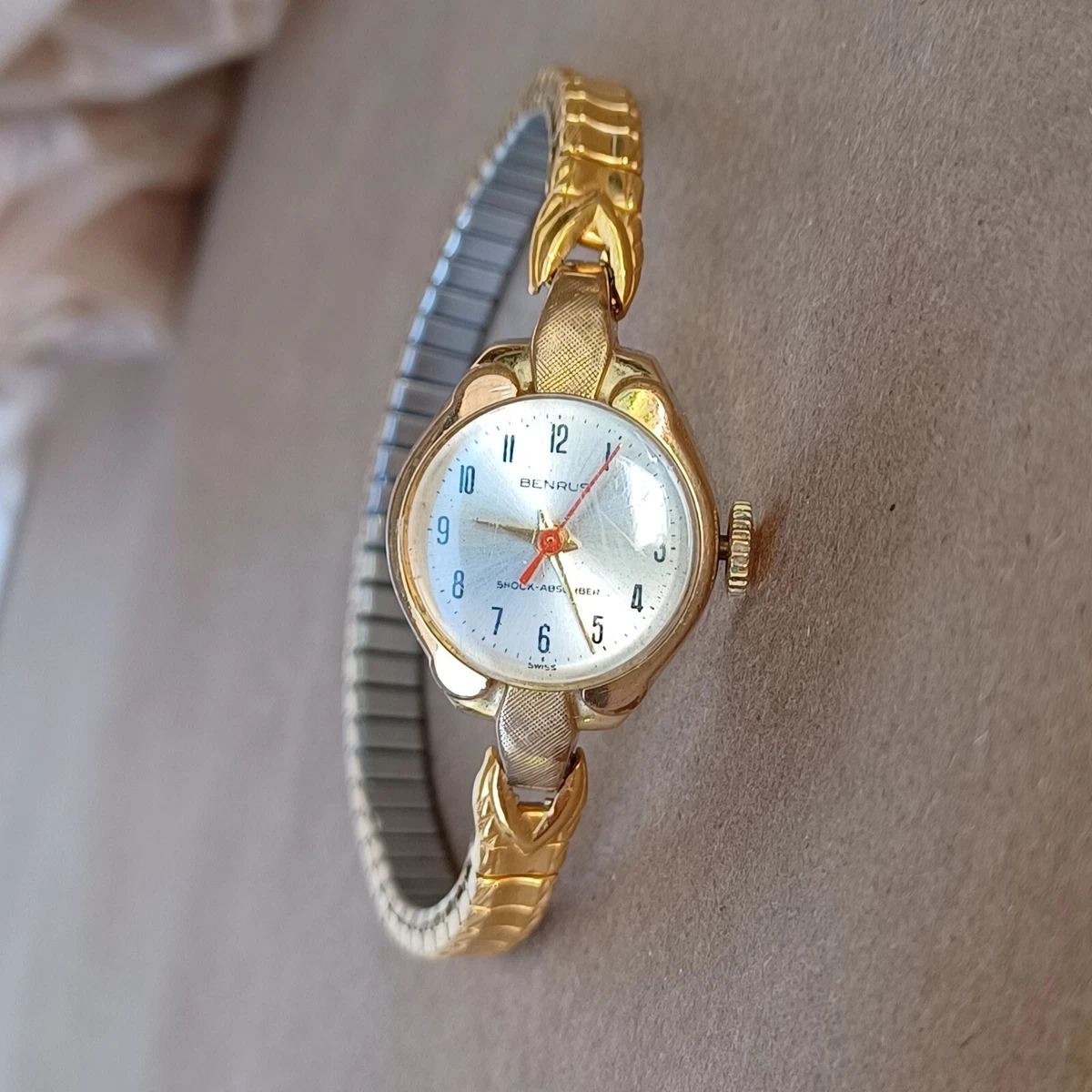 Benrus 20 micron gold watch sale