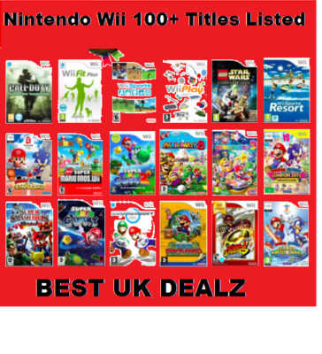 NINNINTENDO WII SPIELE - WÄHLEN SIE IHR BÜNDEL - KOSTENLOSER VERSAND AM SELBEN TAG - FAMILIENKINDER 