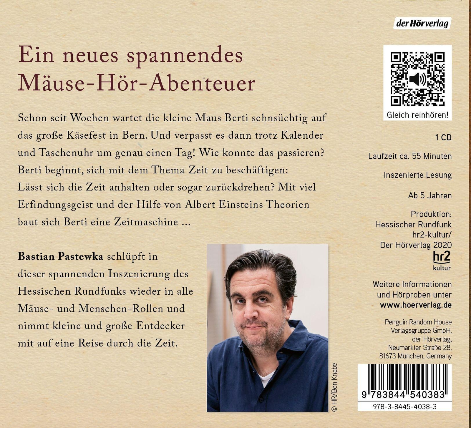 Thumbnail - Einstein | Torben Kuhlmann | Audio-cd | Die Mäuseabenteuer | 55 Min. |