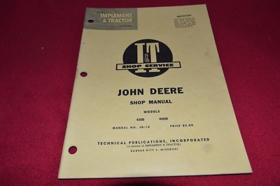 John Deere 435D 440ID Tractor I&T Shop Manual SMPA