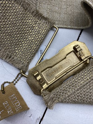 Hyde Collection 21319 Woven Gold And Brown Belt With Gold  display picture 3