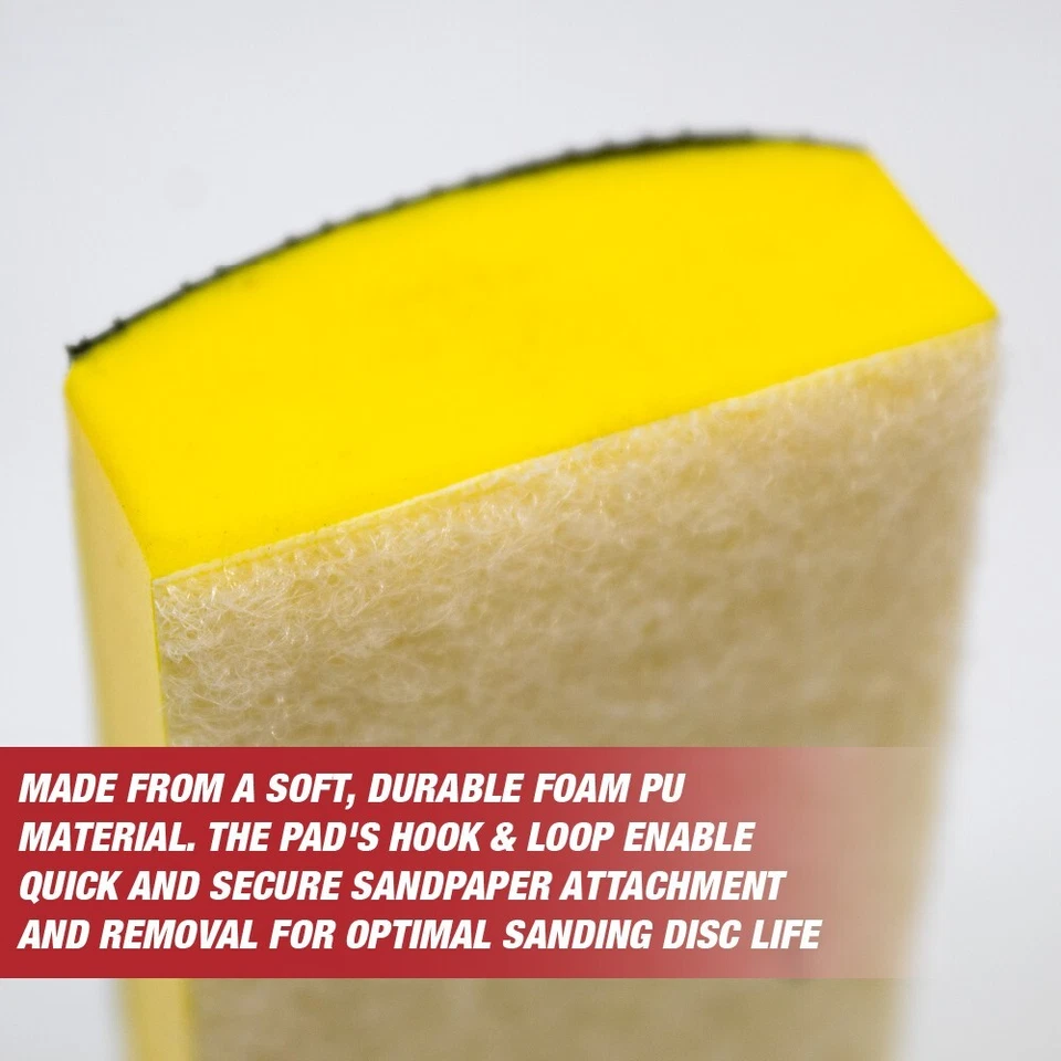 16pcs Hand Sanding Block Set - Hook and Loop Interchangeable Assorted Shapes - Image 4 of 4