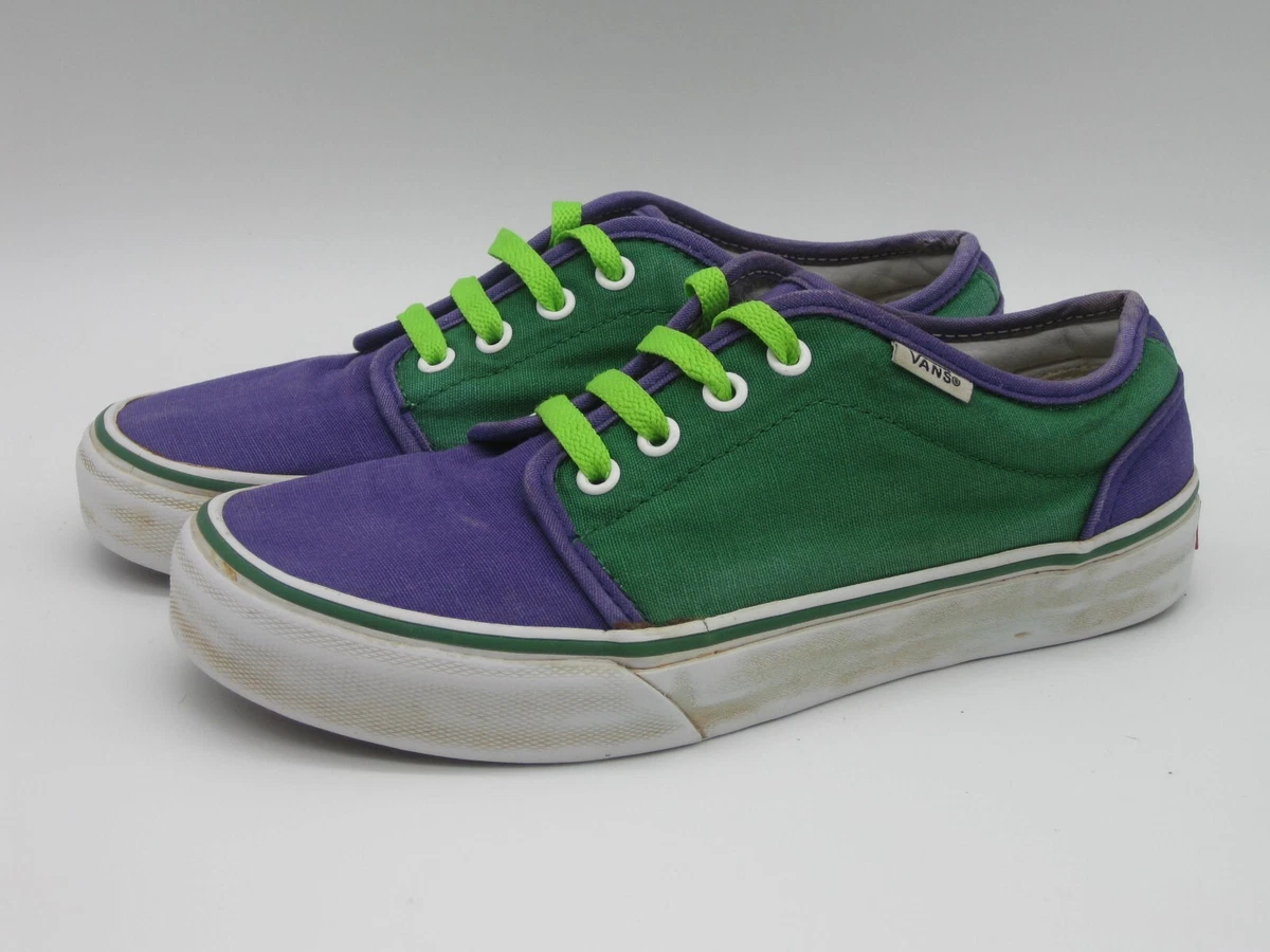 Green and purple clearance vans