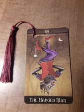 Hanged Man- Deviant Tarot Bookmark Oracle Card Art Deck Gift, Purified & Charged