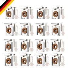 16 Stück Spiegelhalter Clips aus Metall - ideale Wandmontage für schwere Spiegel
