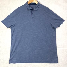 Champion Shirt Mens XL Blue Golf Polo Short Sleeve Pullover Performance Preppy