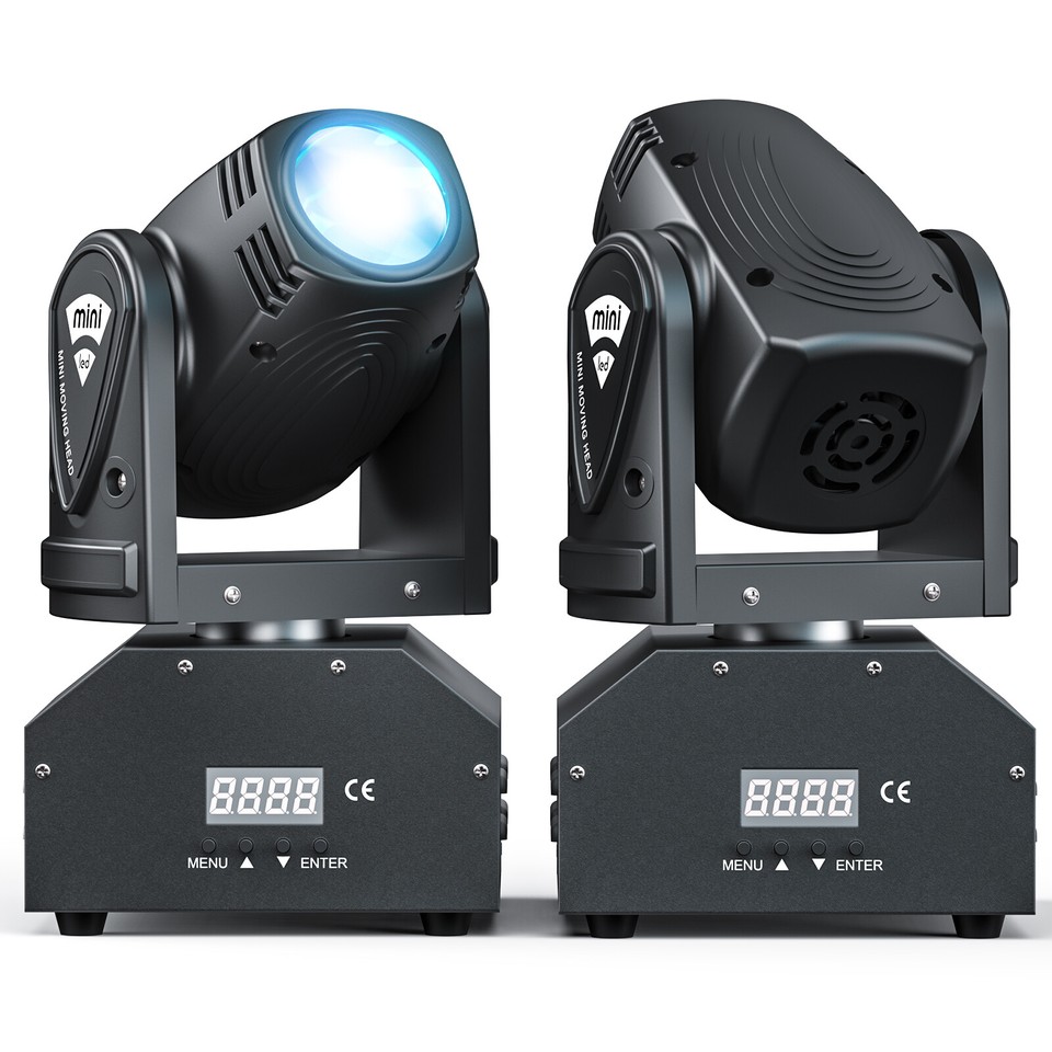 Foco de haz LED DMX con cabezal móvil puntual RGBW disco KTV luz de Navidad
