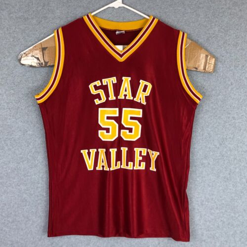 Vintage Russell Athletic Basketball Jersey Womens 20 Red Star Valley Sports 2095 - Picture 1 of 9