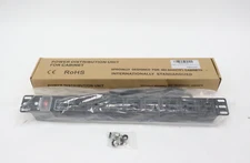 KUEEN 19" 1U Rack Mount PDU Power Strips, Server Rack Power Distribution Unit